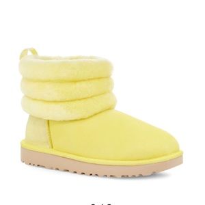 UGG® Fluff Mini Quilted Yellow